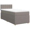 vidaXL Box spring postelja z vzmetnico taupe 90x190 cm blago