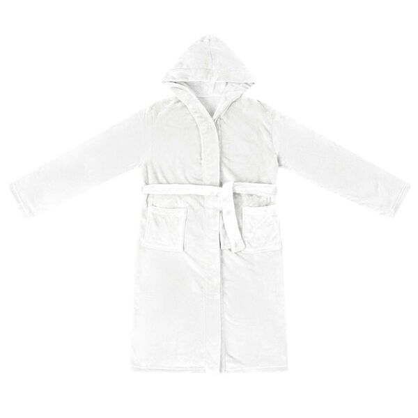 vidaXL Ritualna kapuca Bela xxxl Flanel