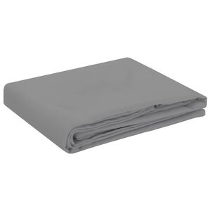 vidaXL Klobučevina za mizo Kvadrat Svetlo siva 90 x 90 cm Poliester