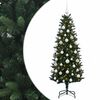 vidaXL Umjetno božično drevo z okrasnimi kroglami 120 cm 150 LED