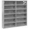 vidaXL Vitrina betonsko siva 60x8,5x58 cm inženirski les