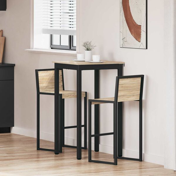 vidaXL Jedilne mize Konstruiran les