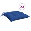 vidaXL Blazine za palete 2 kosa modre 50x50x7 cm oxford tkanina