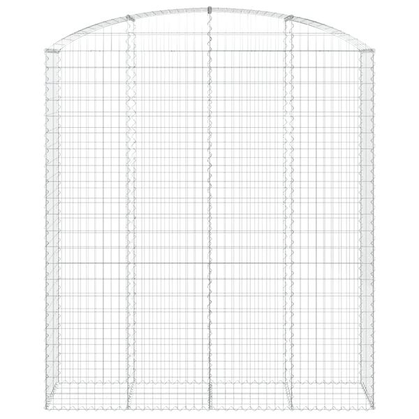 vidaXL Obokana gabonska ko&scaron;ara 200x50x220/240 cm pocinkano železo