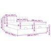 vidaXL Otomanski posteljni okvir z vzmetnicami siv 200x200cm žamet