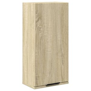 vidaXL Stenska kopalni&scaron;ka omarica sonoma hrast 32x20x67 cm