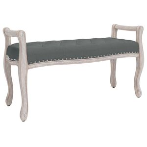vidaXL Klop temno siva 110x45x60 cm blago