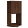 vidaXL Vrtljiva omarica rjavi hrast 34,5x34,5x75,5 cm iverna pl.
