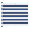 vidaXL Balconska mreža Modra in bela 100 x 200 cm Oxford tkanina