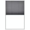 vidaXL Plise komarnik za okna aluminij 80x120 cm