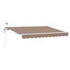 vidaXL Vlečna tenda Taupe 500 &times; 300 cm Poliester