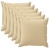 vidaXL Prevleka za blazino 6 kos HOUTEN Bež 35 x 35 cm Poliester