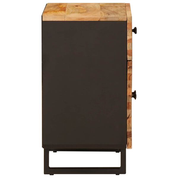 vidaXL Posteljna omarica Rjava 50 x 33 x 60 cm Masiven les manga