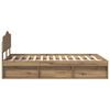 vidaXL Konstrukcija postelje Oreh 135 x 190 cm Masivno borovo les