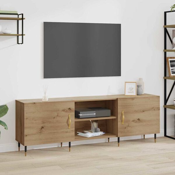 vidaXL TV omarica artisan hrast 150 x 30 x 50 cm Konstruiran les