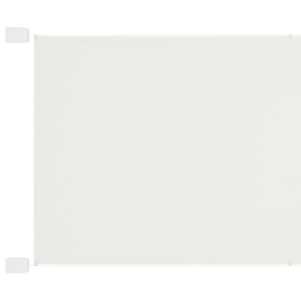 vidaXL Vertikalna markiza bela 140x420 cm tkanina oxford