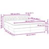 vidaXL Boxspring postelja z vzmetnicami temno siva 180x220 cm žamet
