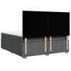 vidaXL Box spring postelja z vzmetnico temno siva 180x200 cm blago