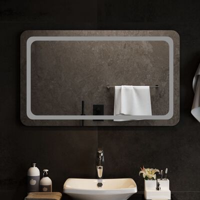 vidaXL LED kopalniško ogledalo 100x60 cm