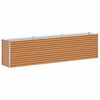 vidaXL Vrtna visoka greda 290 x 50 x 68 cm Cinkana jeklena