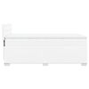 vidaXL Box spring postelja z vzmetnico bela 90x200 cm umetno usnje