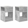 vidaXL Stranska miza 2 pcs Betonsko siva 30,5 x 30 x 45 cm