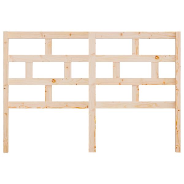 vidaXL Posteljno vzglavje 166x4x100 cm trdna borovina