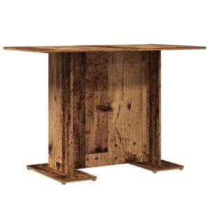 vidaXL Jedilna miza starinski les 110x60x75 cm inženirski les
