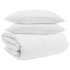 vidaXL Komplet odej z blazino 3 pcs Bela Perje