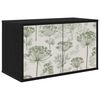 vidaXL Stenska TV omarica GOTHA 69 x 33 x 40 cm Črni hrast