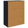 vidaXL Strani &scaron;al Črna Orehovina 60 x 30 x 75 cm Konstruiran les