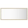 vidaXL LED kopalniško ogledalo sonoma hrast 90x8,5x37 cm akril