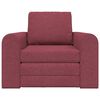 vidaXL Sofa postelja Vinorodna rdeča 98 x 71 x 83 cm blago