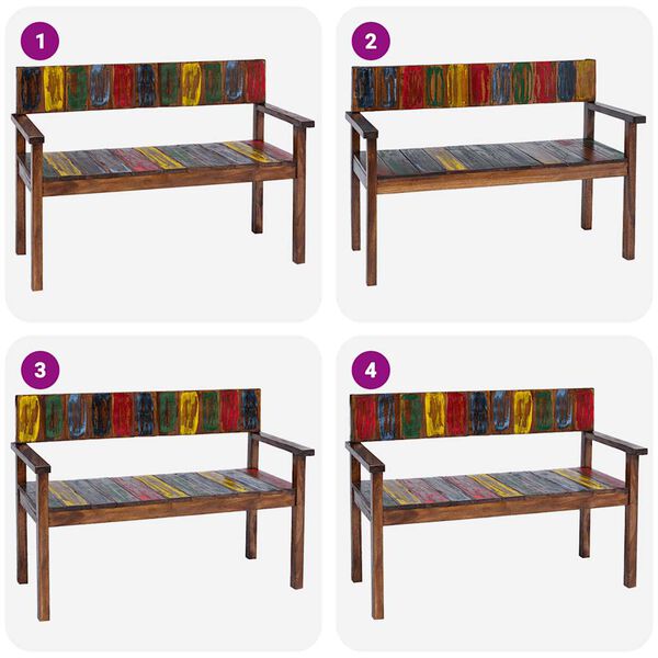 vidaXL Jedilni stoli 4 kosi trden predelan les