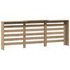 vidaXL Pokrov za radiator hrast 205x21,5x83,5 cm inženirski les
