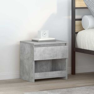 vidaXL Nočna omarica 2 kosa betonsko siva 40x30x39 cm iverna plo&scaron;ča