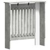 vidaXL Pokrov radiatorja Betonsko siva 78 x 19 x 81,5 cm
