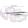 vidaXL Zunanja garnitura za sedenje 3 Kos Naravna Masiven les akacije