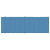 vidaXL Blazina za ležalnik melanž modra 186x58x4 cm blago