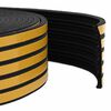 vidaXL Samolepilni tesnilni trak za okna Črna 15 x 8 mm 25 m EPDM pena