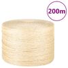 vidaXL Vrv iz 100 % sisala 3 mm 200 m
