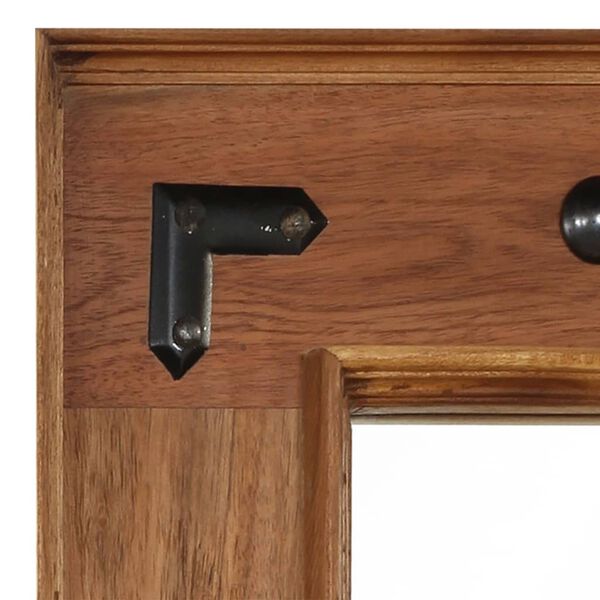 vidaXL Ogledalo iz trdnega akacijevega lesa 50x80 cm