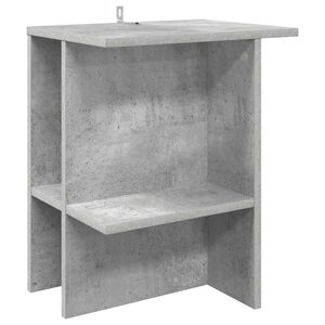 vidaXL Klubska miza Betonsko siva 40 x 30 x 49 cm Inženirski les