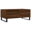vidaXL Klubska mizica rjav hrast 90x50x36,5 cm inženirski les