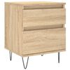 vidaXL Nočna omarica sonoma hrast 40x35x50 cm inženirski les