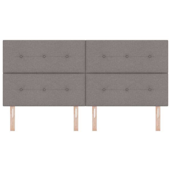 vidaXL Vi&scaron;insko nastavljiva vzglavnica z vzglavjem Taupe 200 cm blago