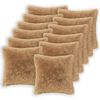 vidaXL Prevleka za blazino 12 pcs HEERLEN Taupe 45 x 45 cm PV flis