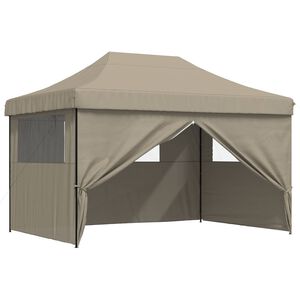 vidaXL Zabavni &scaron;otor 279 x 410 x 315 cm Taupe Oxford tkanina