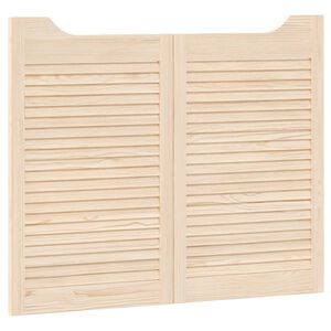 vidaXL Vrata na hod 2 kos 80 x 50 cm Trdna borovina Naravna