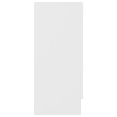 vidaXL Vitrina bela 120x30,5x70 cm iverna plošča
